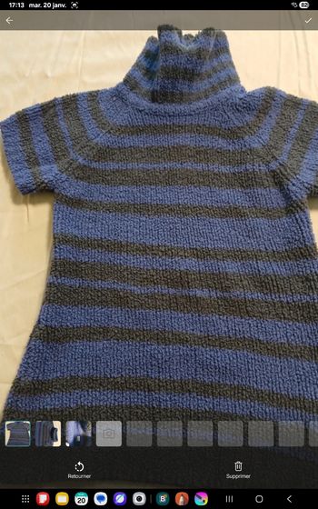 Col roulé manches courtes 7/8 ans GF54