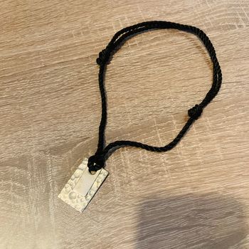 Collier noir & argenté 🌿