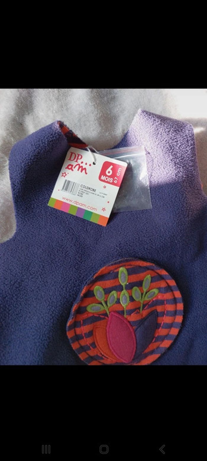 Robe 6 mois violette neuve du pareil au même - photo numéro 2