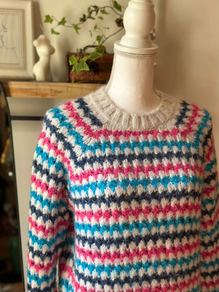 Pull en maille colorée Zara – Taille S - photo numéro 3