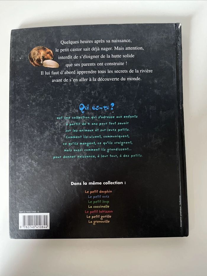 Livre Le Petit Castor - Qui Es Tu ? Mango Jeunesse - Christian Marie - photo numéro 2