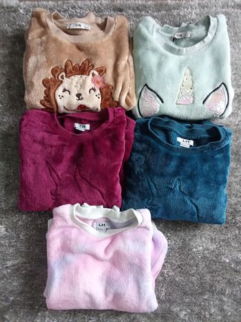Sweats  doux  manche  longues fille 8ans