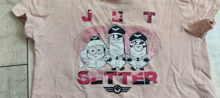 T-shirt rose Minions T3A - photo numéro 2