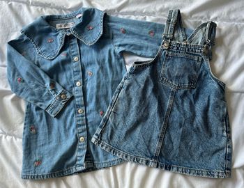 Lot 2 robes jeans Zara 18-24 mois
