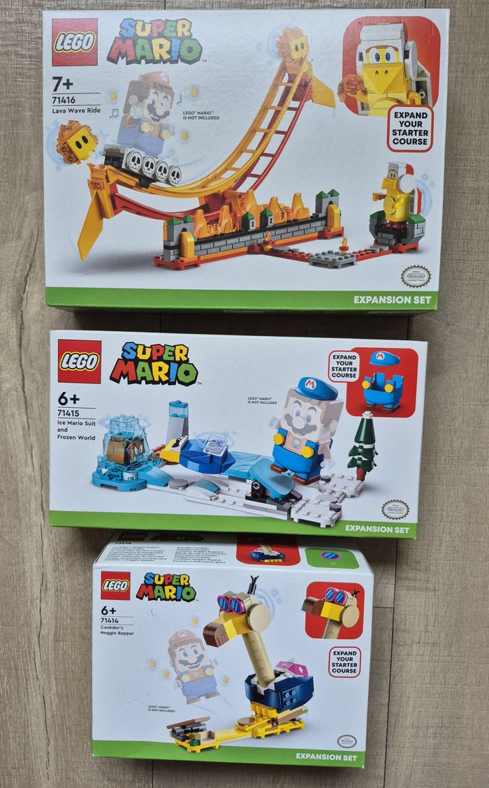 Bundle Pack Lego Super Mario - 71414 - 71415 - 71416 Neuf Scellé