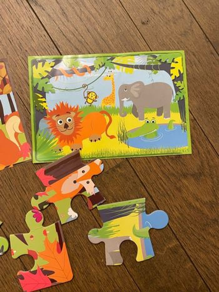 Lot de 2 puzzles grandes pièces - photo numéro 2