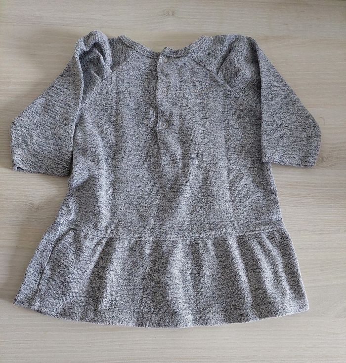 Robe grise tex baby fille 6mois - photo numéro 2