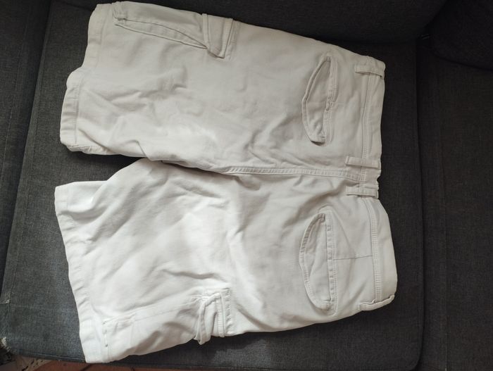 Bermuda en jeans blanc taille M - photo numéro 2