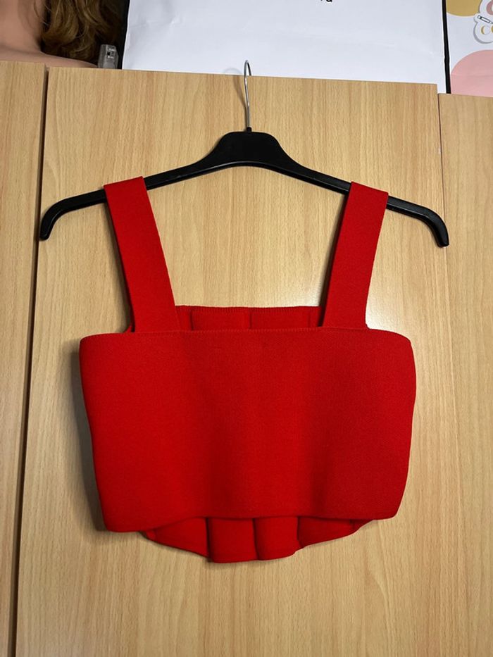 Top court rouge - photo numéro 2
