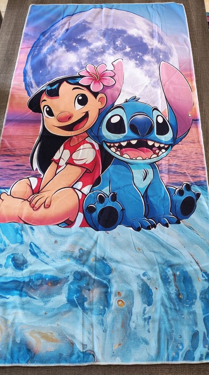 Drap de plage personnalisé stitch - photo numéro 5