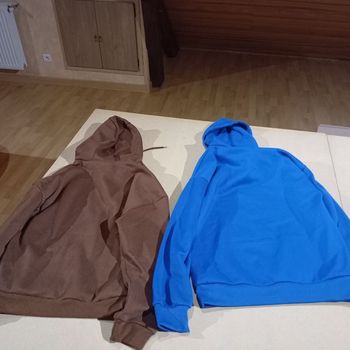 2 pulls a capuche et poche au milieu  shein 14 ans