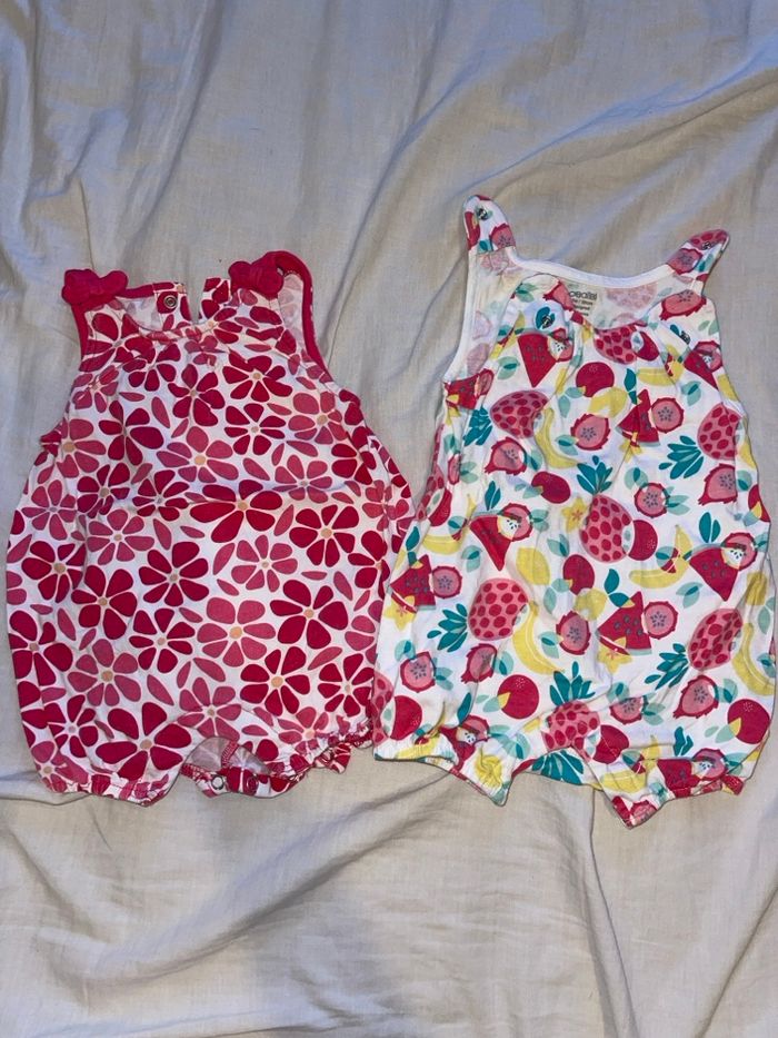 Lots de 6 barboteuses et 1 combi short 3 mois - photo numéro 6