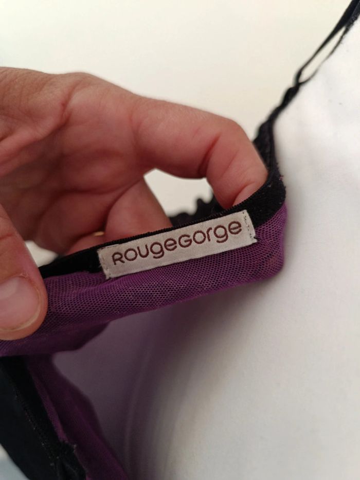 Nuisette rougegorge t 40 noire et violette - photo numéro 5