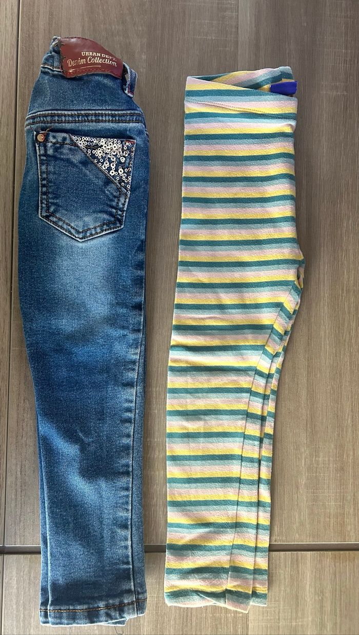 1 jean et 1 legging