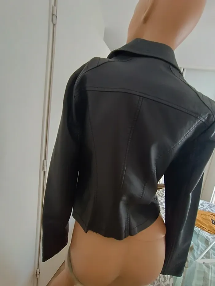 Veste simili cuir S - photo numéro 8