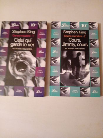 Lot de 2 livres Stephen king