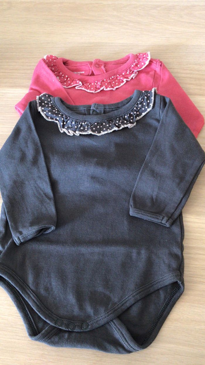 Lot de deux bodies verbaudet