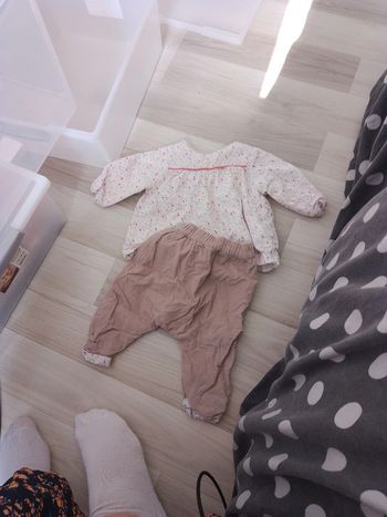 Ensemble bébé fille taille 3 mois obaibi