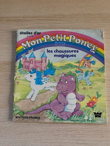 Livre mon petit poney chaussures magiques étoiles d’or Whitman France 1986 hasbro
