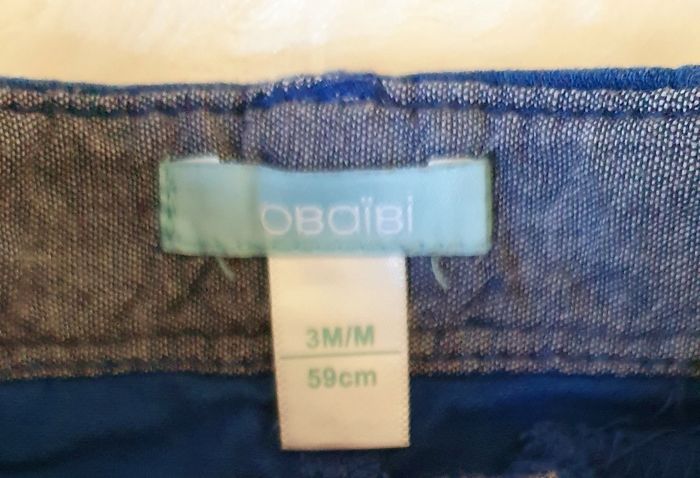 Short bébé garçon,  bleu,  Obaïbi - photo numéro 3