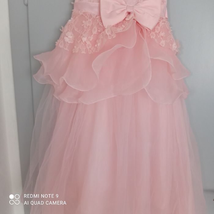 Robe rose abricot 10ans - photo numéro 5