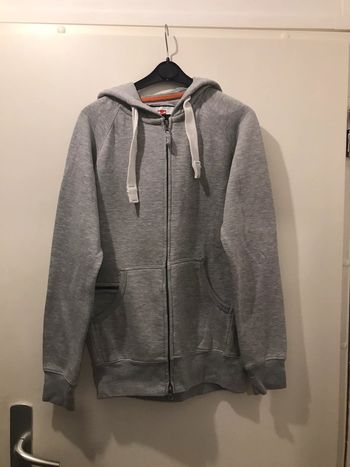 Veste payper capuche manches longues gris bleu taille M