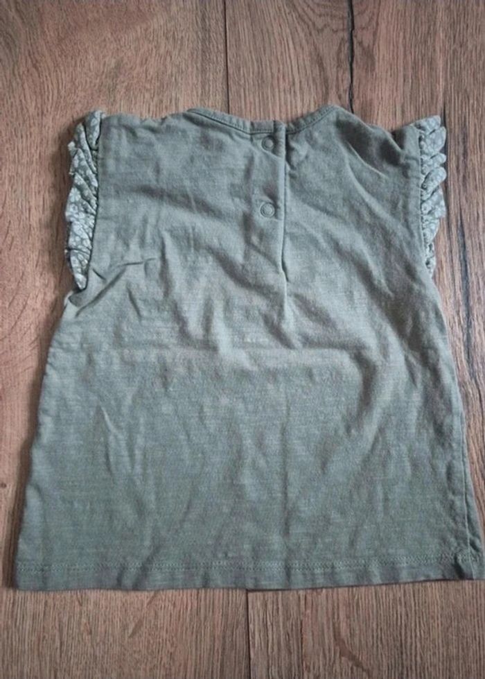 🌞 Lot 5 hauts été bébé fille 12 mois /80 cm Sequins, volants & couleurs - photo numéro 8