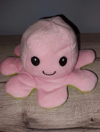 Peluche pieuvre réversible
