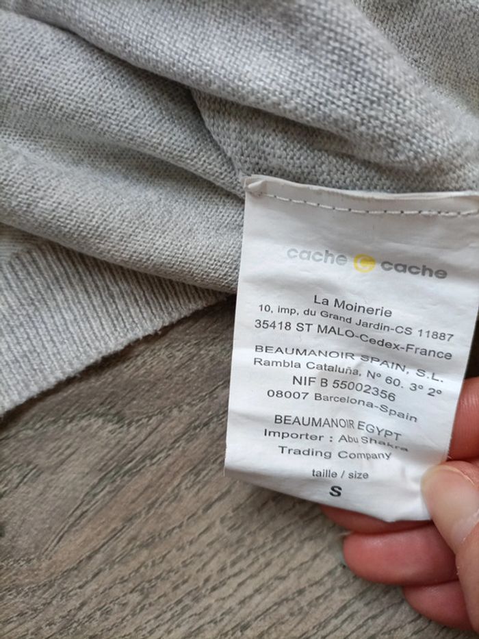 Pull fin cache cache taille s - photo numéro 4