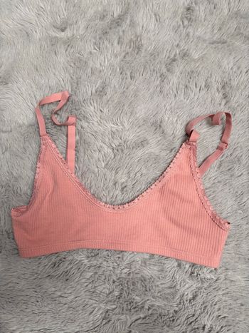 🌸 Brassière coton rose – Taille 38 – Neuve
