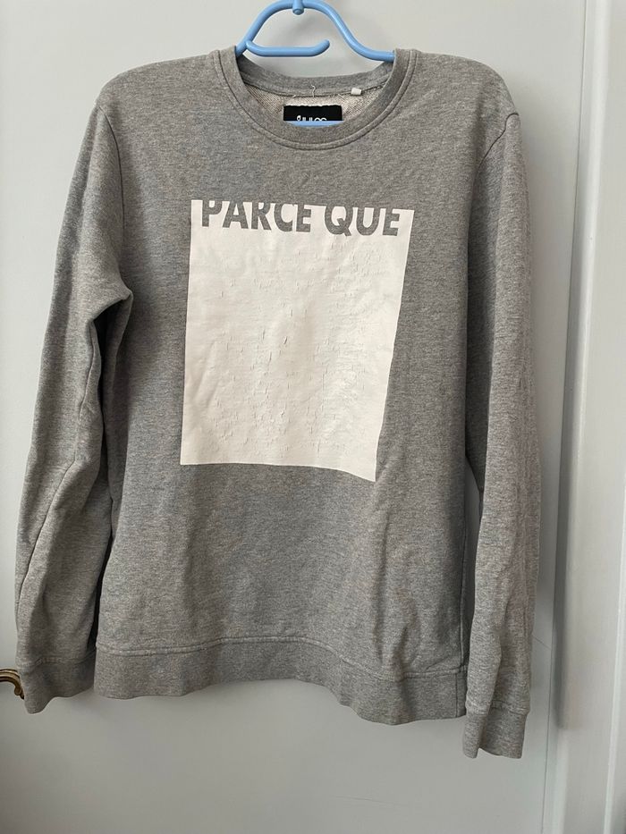 Pull gris et blanc homme / Jules