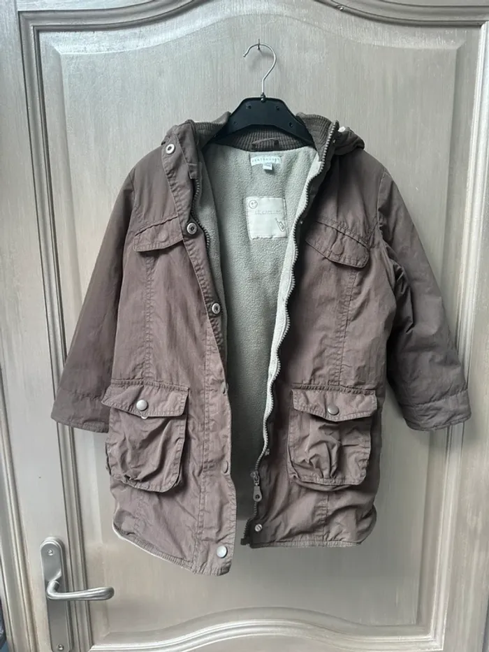 Manteau molletonné vertbaudet 7 ans - photo numéro 3