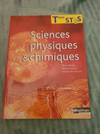 Livre Science physique chimiques ST2S