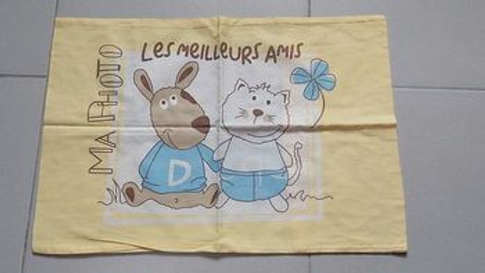 Ensemble literie tour lit drap plat et housse taie - photo numéro 3