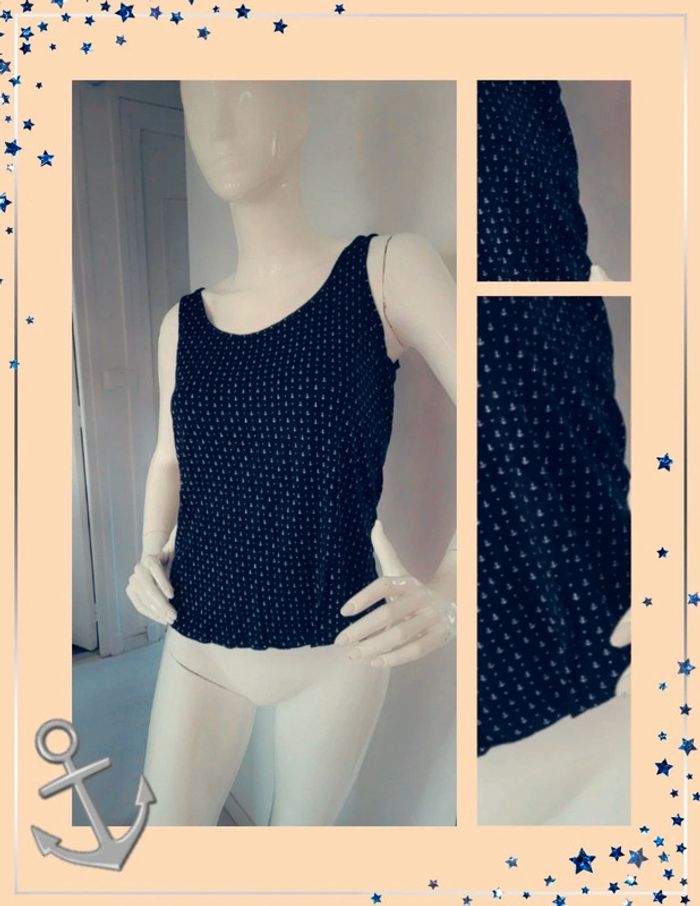 Top bleu marine