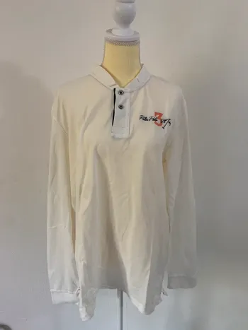 Polo manches longues blanc – Peter Polo – XXL