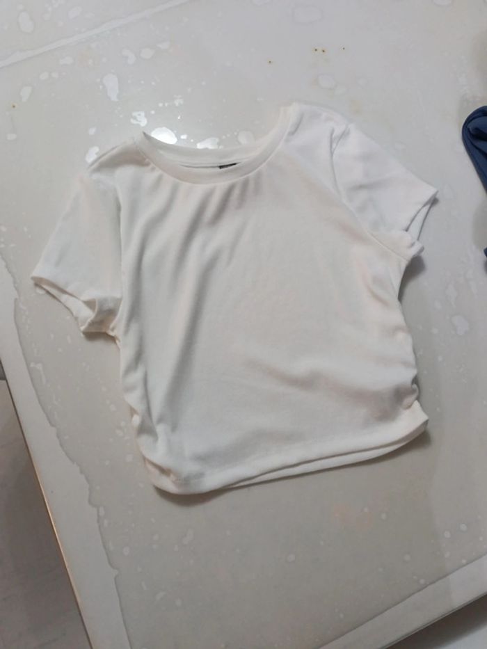 Crop top blanc t36 neuf