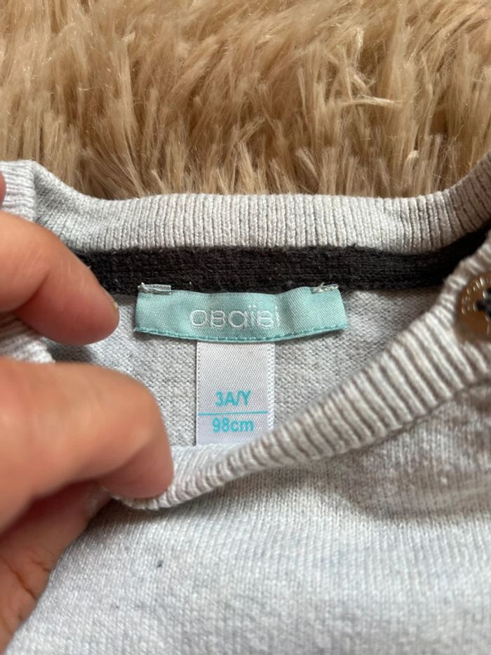Pull manches longues gris - photo numéro 3
