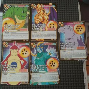 Lot 5 Cartes Shenron Dragon Ball GT Cartes À Jouer À Collectionner DBZ card set
