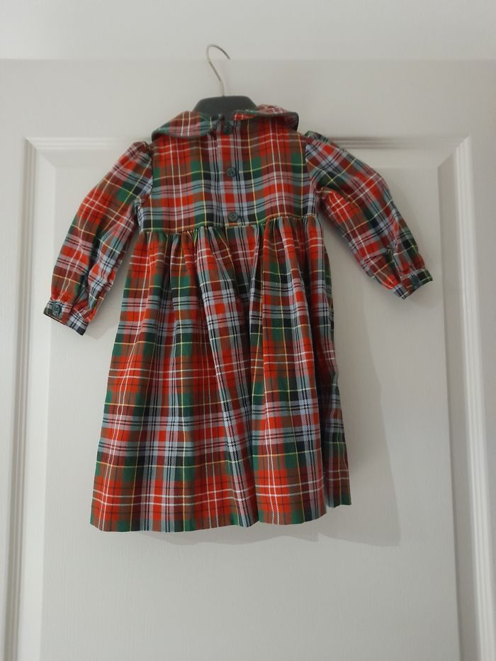 robe a carreaux rouge et verte Cyrillus taille 12 mois - photo numéro 4
