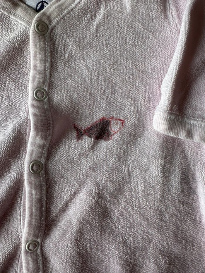 Pyjama grenouillère rose petit bateau taille 3 mois - photo numéro 2