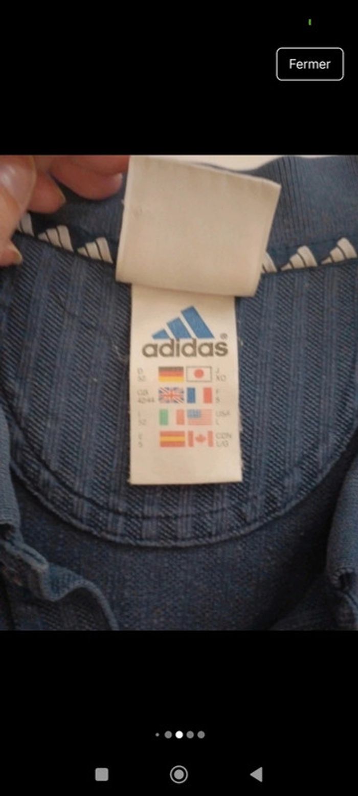 Tee shirt Polo homme Adidas x Roland Garros taille XXL rétro vintage - photo numéro 8