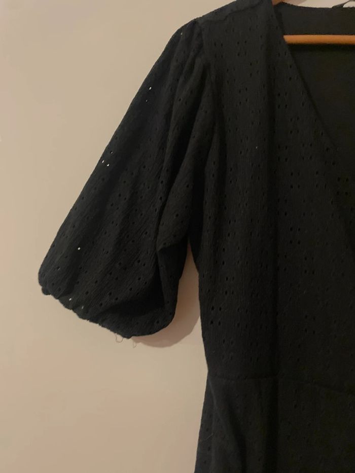 Robe cache cœur manches bouffantes courtes - photo numéro 3