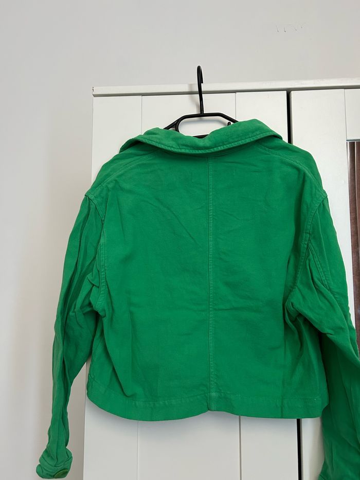 Veste courte verte unie Zara Tailles S-M - photo numéro 7