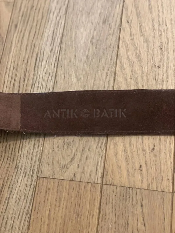 Ceinture en cuir daim Antik Batik taille 90 - photo numéro 5