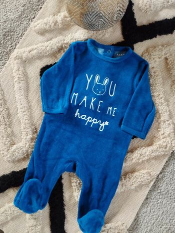 Pyjama velour mixte