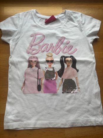 T-shirt MC barbie 6 ans fille