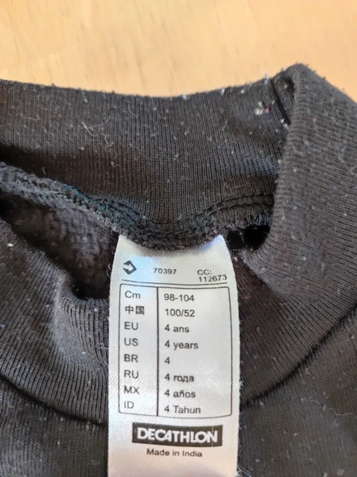 Lot tee shirts thermiques 4 ans Decathlon - photo numéro 2
