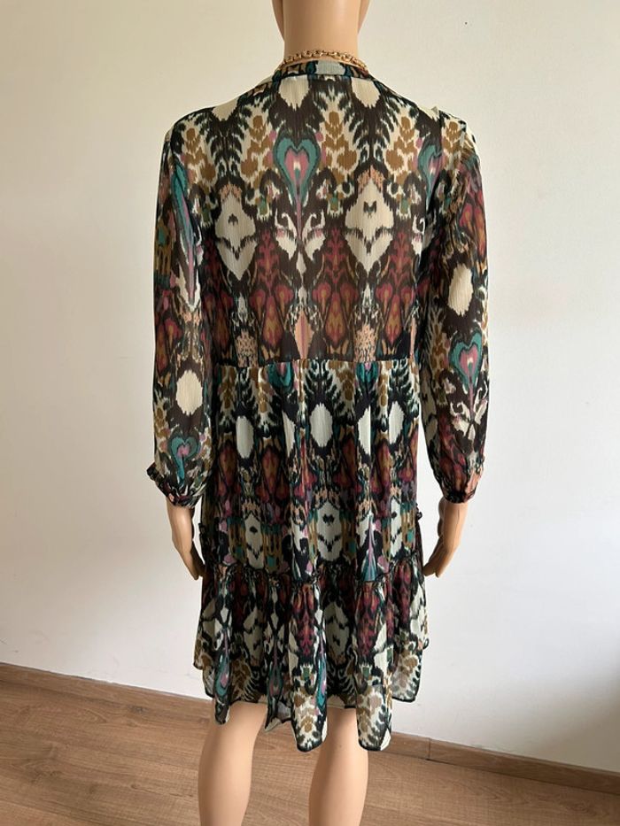 Robe imprimée avec manches 3/4 Naf Naf taille 40 jamais portée - photo numéro 7