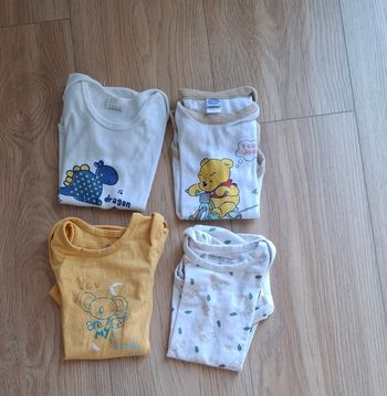 Lot de 4 bodies 9 mois